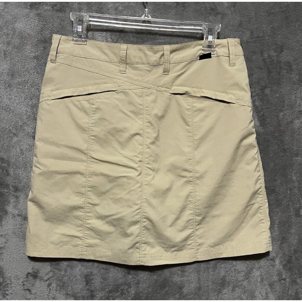 Patagonia Size 4 Tan Skort Skirt Shorts Zip pockets Gorpcore Golf Outdoors - Picture 6 of 7